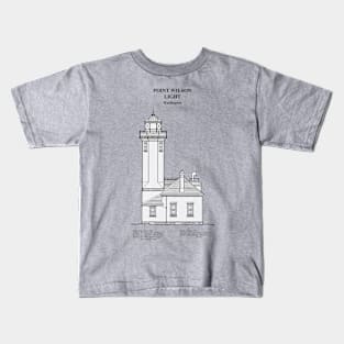 Point Wilson Light Lighthouse - Washington - SBDpng Kids T-Shirt